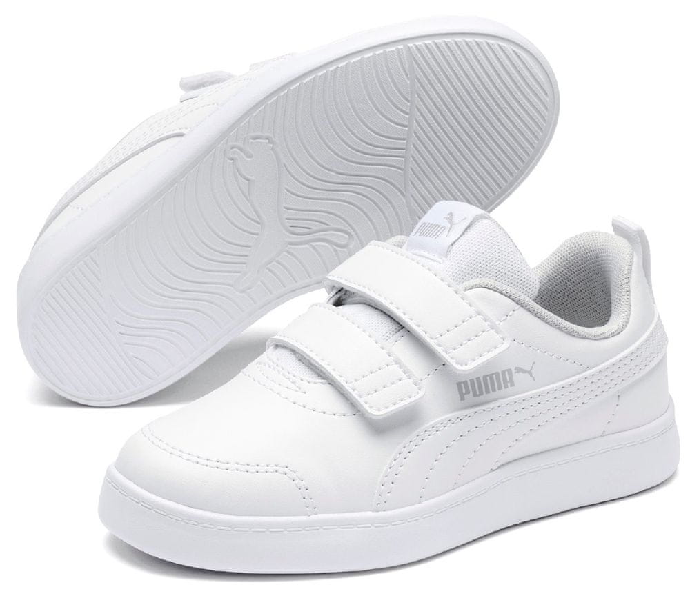 Puma dětské tenisky Courtflex v2 V PS 37154304 32 bílá - zánovní