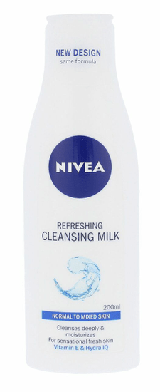 Nivea 200ml refreshing, čisticí mléko