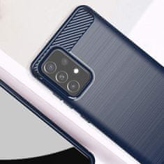 IZMAEL Pouzdro Carbon Bush TPU pre Samsung Galaxy A72 5G/Galaxy A72 4G - Modrá KP9521