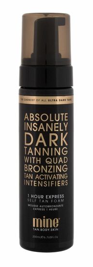 Minetan 200ml absolute x60 self tan foam ultra dark