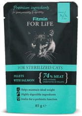 Fitmin Cat pouch sterilized salmon 28x85 g