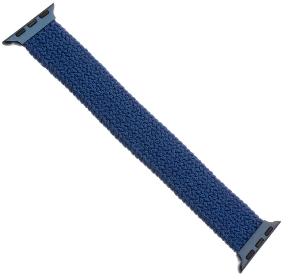 FIXED Elastický nylonový řemínek Nylon Strap pro Apple Watch 42/44mm, velikost S FIXENST-434-S-BL, modrý - rozbaleno