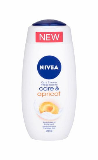 Nivea 250ml care & apricot, sprchový krém