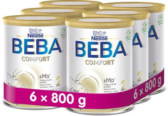 BEBA COMFORT 2 HM-O pokračovací kojenecké mléko, 6x800 g