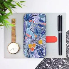 Mobiwear Flip pouzdro na mobil Xiaomi Redmi Note 9 Pro - MP03P Modrá květena