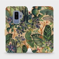 Mobiwear Flip pouzdro na mobil Samsung Galaxy S9 Plus - VP05S Sukulenty