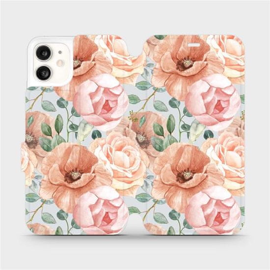 Mobiwear Flip pouzdro na mobil Apple iPhone 11 - MP02S Pastelové květy