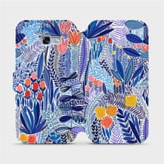 Mobiwear Flip pouzdro na mobil Samsung Galaxy A5 2017 - MP03P Modrá květena