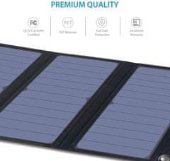 BigBlue Solar 28W solární nabíječka s ampérmetrem (B401)