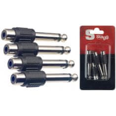 Stagg AC-PMCFH, redukce RCA samice - jack 1/4"