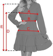 Numoco Dámské šaty 332-3, černá, XL