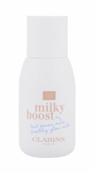 Clarins 50ml milky boost, 03 milky cashew, makeup