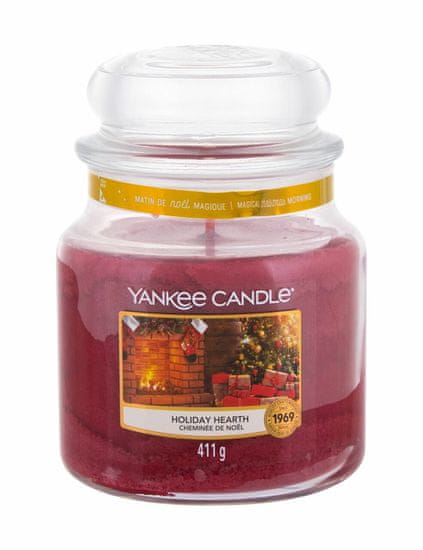 Yankee Candle 411g holiday hearth, vonná svíčka