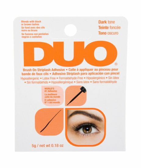 Ardell 5g duo brush on striplash adhesive dark tone