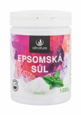 Allnature 1000g epsom salt mint, koupelová sůl