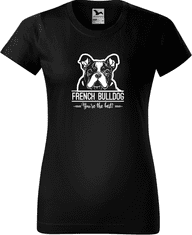 Hobbytriko Dámské tričko s buldočkem - French Buldog Barva: Fialová (64), Velikost: M
