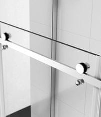 BPS-koupelny Jednokřídlé posuvné sprchové dveře REA NIXON-2 LEVÉ pro instalaci do niky 150 cm, chrom