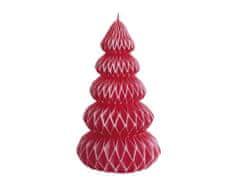 Ceramicus Svíčka vánoční STROMEK MODERN 11 cm červený