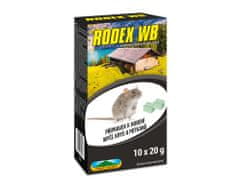 NOHEL GARDEN Rodenticid RODEX WB parafínové bloky 10x20 g