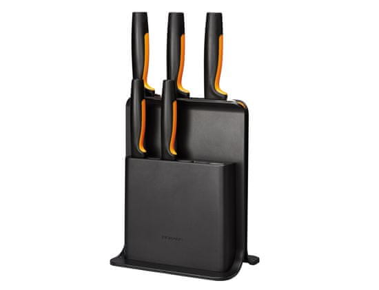 Fiskars Blok 5 nožů FUNCTIONAL FORM černý plastový 1057554