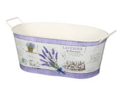 Ceramicus Set truhlíků LAVENDER DE PROVENCE plechový 22,26,30 cm 3 ks