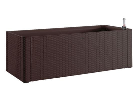 Ceramicus Truhlík samozavlažovací NATURAL DELUXE plastový tm.hnědý 100x43x33 cm