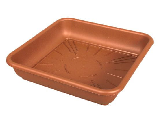 Plastkon Podmiska pod květník QUATTRO plastová terakota 30x30 cm