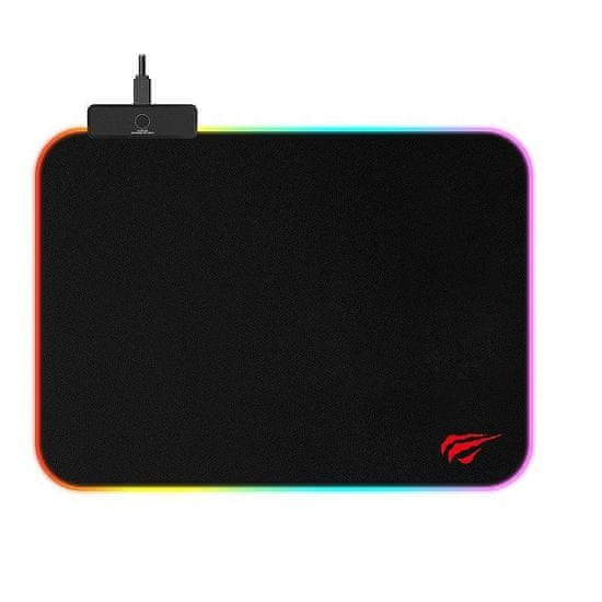 Havit Gamenote MP901 RGB herní podložka pod myš, 36x26 cm, černá