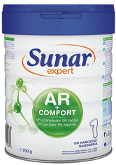 Sunar Sunar Expert AR+Comfort 1 počáteční kojenecké mléko při ublinkávání, zácpě a kolikách 700g