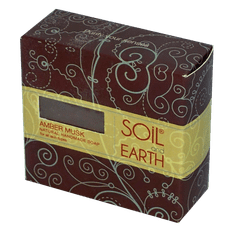 Soil and Earth Tuhé ájurvédské bio mýdlo - Amber Musk