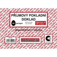 Baloušek PT020 - Příjmový pokladní doklad A6 - 4 balení