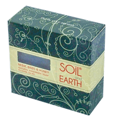 Soil and Earth Tuhé ájurvédské bio mýdlo - Neem & Bazalka & med