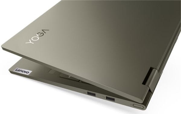  elegantní notebook lenovo yoga slim 7 krásný design prémiové provedení wifi ax Bluetooth rychlý chod výkonný procesor ultrarychlý pevný disk ergonomická klávesnice praktický touchpad usb rozhraní thunderbolt pořádná výdrž baterie 