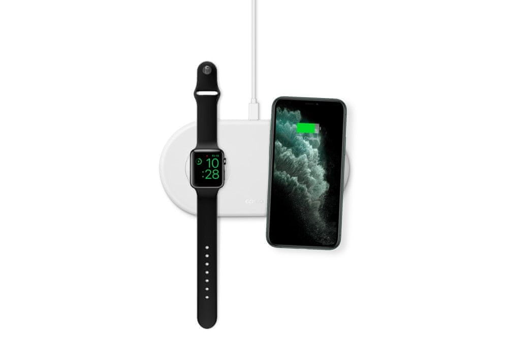 Epico bežični punjač za Apple Watch i iPhone s adapterom, bijeli (9915101100075)