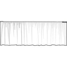 DENA Zvlněná rautová sukně pro mobilní pódium, 410 x 60 cm, černá