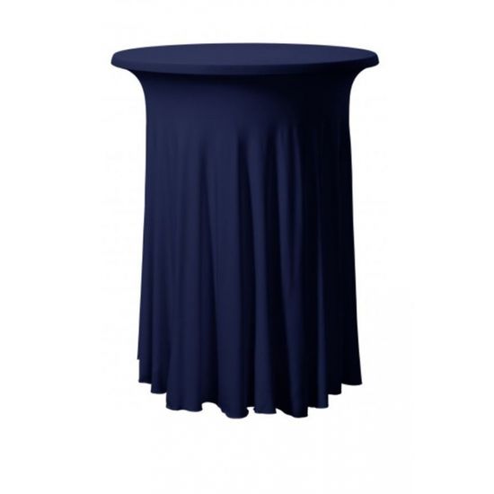 DENA Elastický potah GALA na koktejlové stoly Ø 80 - 85 cm, Tmavě modrá