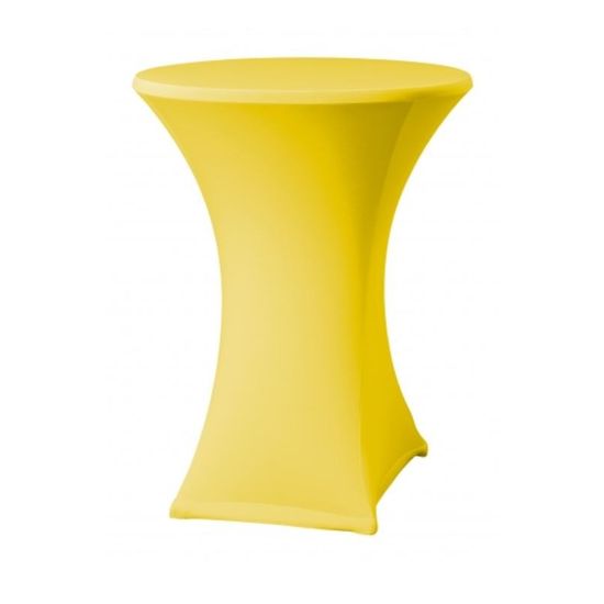 DENA Elastický potah ONYX PRO na koktejlové stoly Ø 80-85 cm, 210 g/m², Žlutá