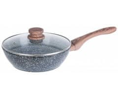 Granitový wok 24 cm Granite Wood Kh-1583