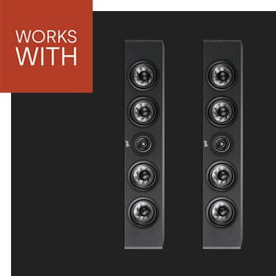  elegantný centrálny reproduktor polk audio reserve R350SYSC skvelý zvuk výkon turbínová membrána polk x port pre extra basy poniklované terminály eliminovaná rezonancia