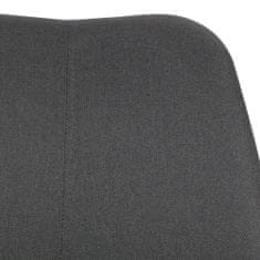 Bruxxi Kancelářská židle Leos, textilní potahovina, tmavě šedá