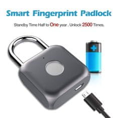 E Link SMART PADLOCK chytrý visací zámek II čtvercový