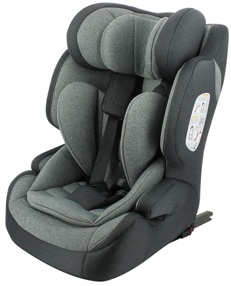 MIGO Autosedačka PLUTO I-SIZE (76 - 150 cm) 2021 BLACK GREY