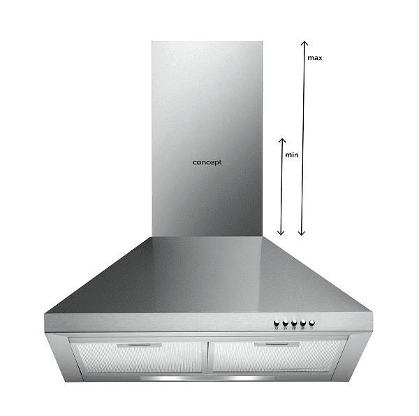 Komínový odsavač par Concept OPK3560ss  nastavitelná výška