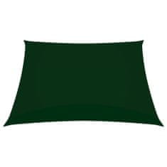 Greatstore Stínící plachta oxfordská látka obdélník 2 x 2,5 m tmavě zelená