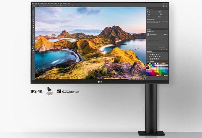 herní profesionální monitor LG 32UN880 (32UN880-B.AEU) HDR10 black stabilizer úprava fotografií videí lepší viditelnost podání černé