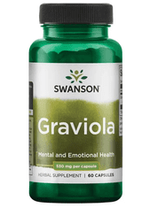 Swanson Graviola (Láhevník ostnitý), 530 mg, 60 kapslí