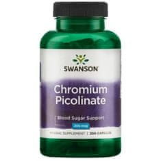 Swanson Chromium Picolinate, 200mcg, 200 kapslí