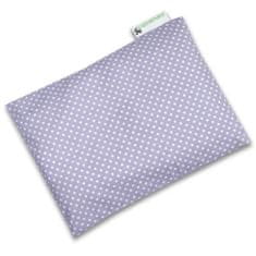 Babyrenka Babyrenka nahřívací polštářek z pohankových slupek s povlakem 20x14 cm Dots lila