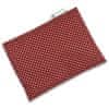 Babyrenka nahřívací polštářek z pohankových slupek s povlakem 20x14 cm Dots dark red