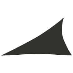 Greatstore Stínící plachta oxford trojúhelníková 3 x 4 x 5 m antracitová